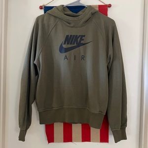 Olive green Nike air hoodie